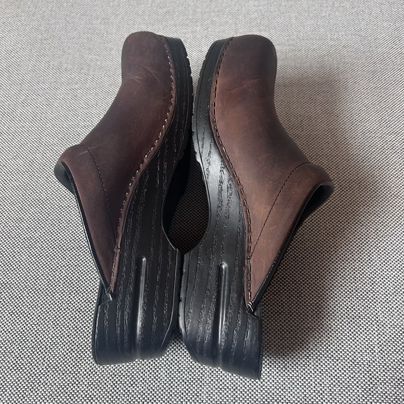 Dansko sonja clog 41 oiled brown leather nursing - Picture 8 of 12